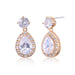 Wholesale green Zircon Earrings JDC-ES-Mix017 Earrings 迷茜 gold Wholesale Jewelry JoyasDeChina Joyas De China