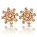 Wholesale Green Zircon Stud Earrings JDC-ES-Mix012 Earrings 迷茜 champagne Wholesale Jewelry JoyasDeChina Joyas De China