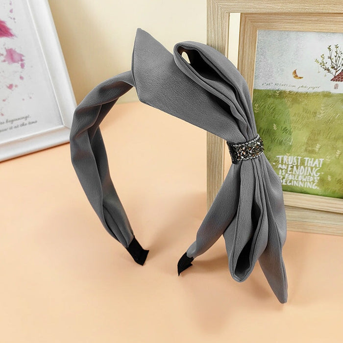 Wholesale grey cloth hairband JDC-HD-O368 Headband 潮炫 Wholesale Jewelry JoyasDeChina Joyas De China