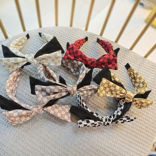 Bulk Jewelry Wholesale hair band lattice double bowsJDC-HD-O076 Wholesale factory from China YIWU China