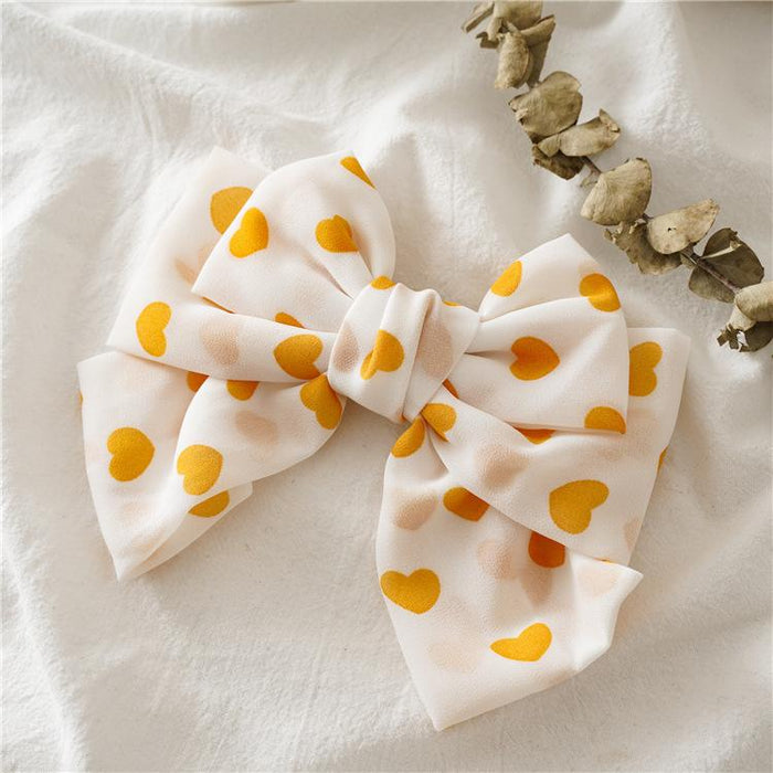 Bulk Jewelry Wholesale Hair Clips Chiffon bows JDC-HD-bd044 Wholesale factory from China YIWU China