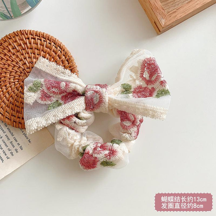 Bulk Jewelry Wholesale Hair Clips lace embroidery bows JDC-HC-bd039 Wholesale factory from China YIWU China