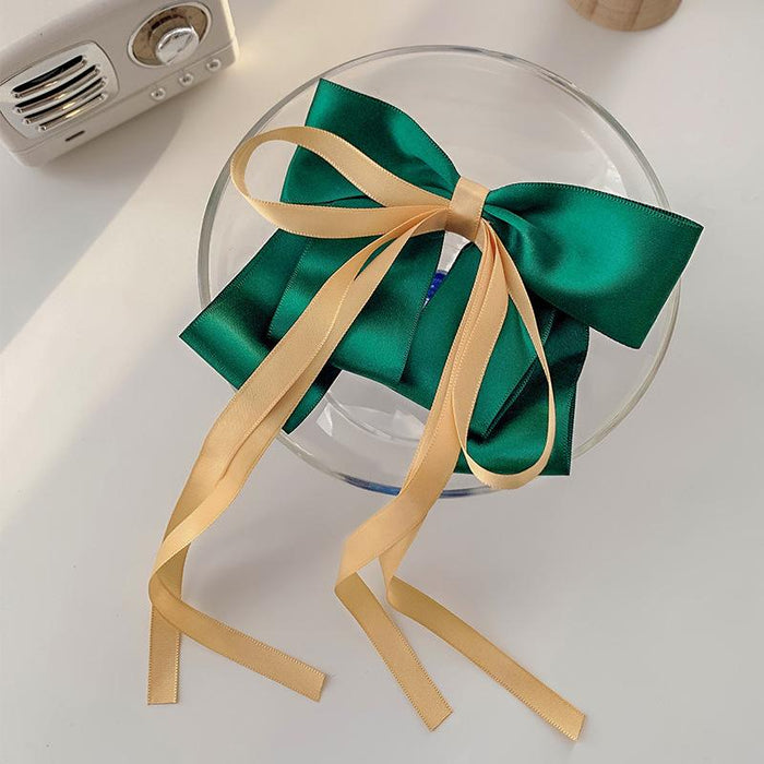 Bulk Jewelry Wholesale Hair Clips large bow tassel ribbon JDC-HC-bd059 Wholesale factory from China YIWU China