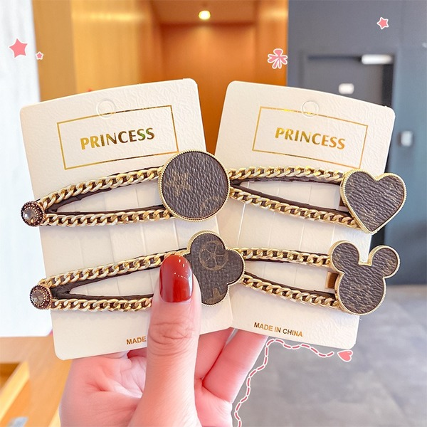 Bulk Jewelry Wholesale Hair Clips metal Mickey love hairpin JDC-HS-i198 Wholesale factory from China YIWU China