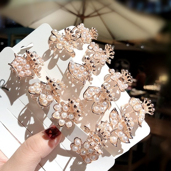 Bulk Jewelry Wholesale Hair Clips pearl metal geometric hair clip JDC-HS-i125 Wholesale factory from China YIWU China