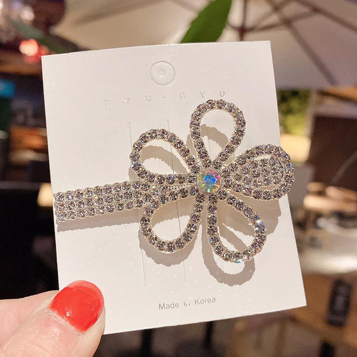 Bulk Jewelry Wholesale Hair Clips pearl rhinestone flowers JDC-HD-bd058 Wholesale factory from China YIWU China