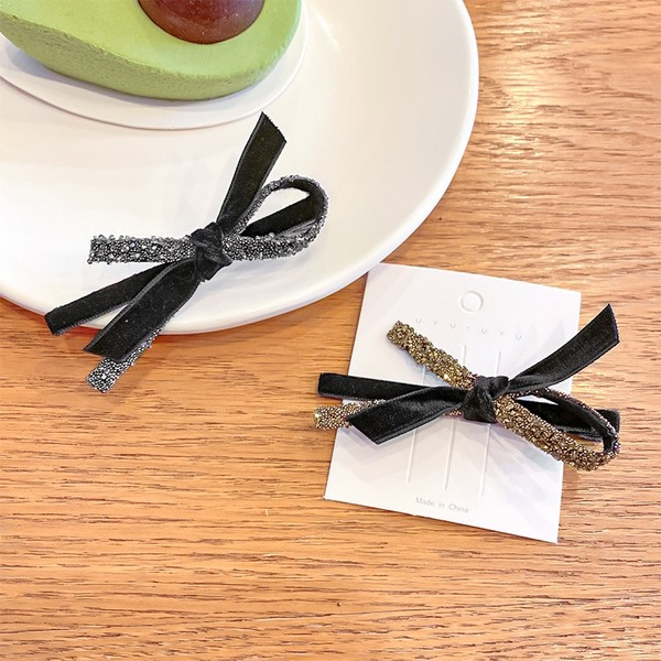 Bulk Jewelry Wholesale Hair Clips water diamond bow duck bill clip JDC-HS-i220 Wholesale factory from China YIWU China