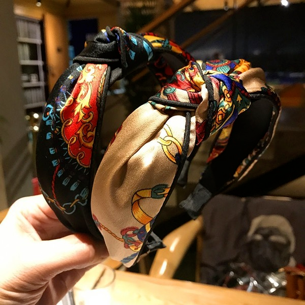 Bulk Jewelry Wholesale hair hoop knot color matching printing fabric JDC-HD-sj025 Wholesale factory from China YIWU China