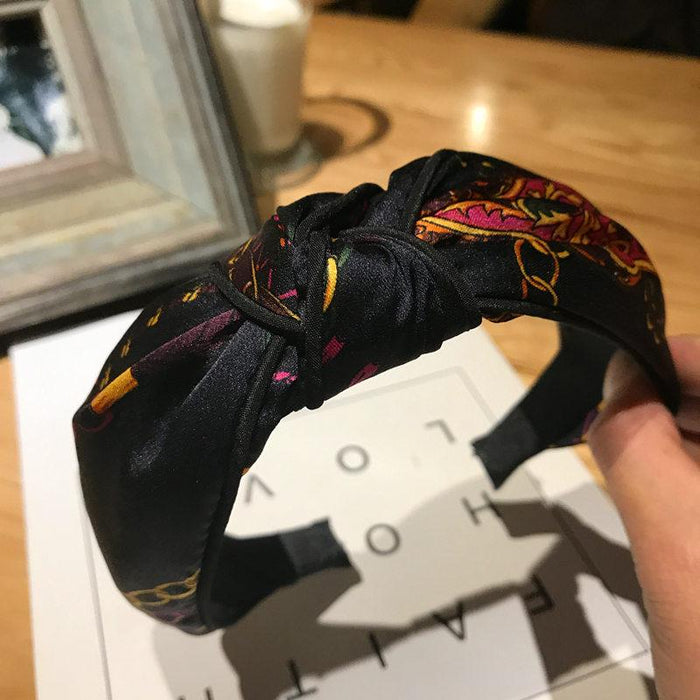 Bulk Jewelry Wholesale hair hoop knot color matching printing fabric JDC-HD-sj025 Wholesale factory from China YIWU China