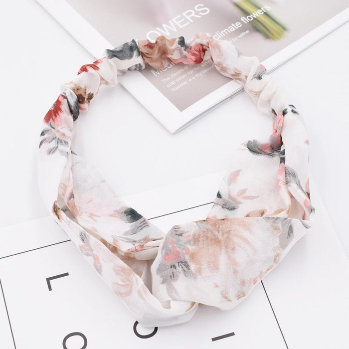 Bulk Jewelry Wholesale Hair Scrunchies color fabrics Breathable flower JDC-HS-n119 Wholesale factory from China YIWU China