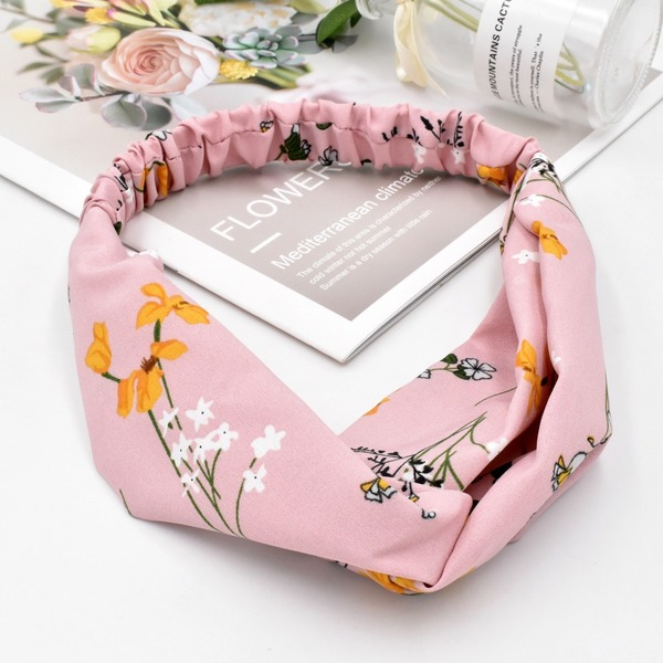Bulk Jewelry Wholesale Hair Scrunchies color fabrics Simple lilac flowers JDC-HS-n122 Wholesale factory from China YIWU China