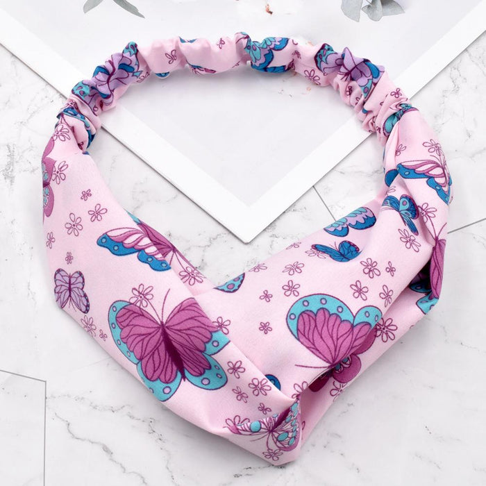 Bulk Jewelry Wholesale Hair Scrunchies color fabrics Sweet little butterfly JDC-HS-n110 Wholesale factory from China YIWU China