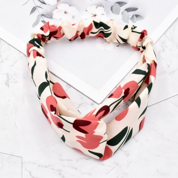 Bulk Jewelry Wholesale Hair Scrunchies color fabrics tulip flowers JDC-HS-n123 Wholesale factory from China YIWU China