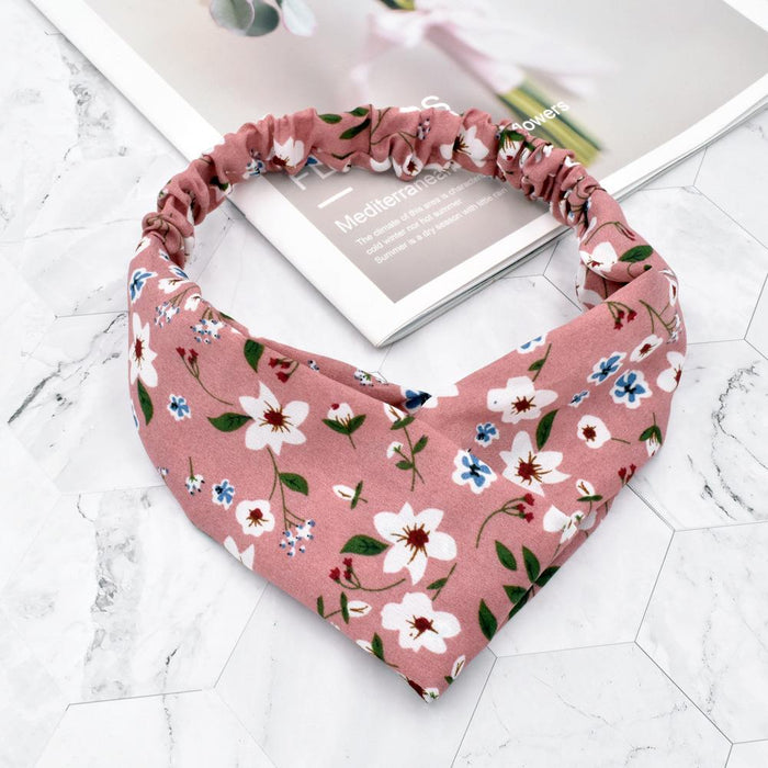 Bulk Jewelry Wholesale Hair Scrunchies color Small broken flowers of forest JDC-HS-n073 Wholesale factory from China YIWU China