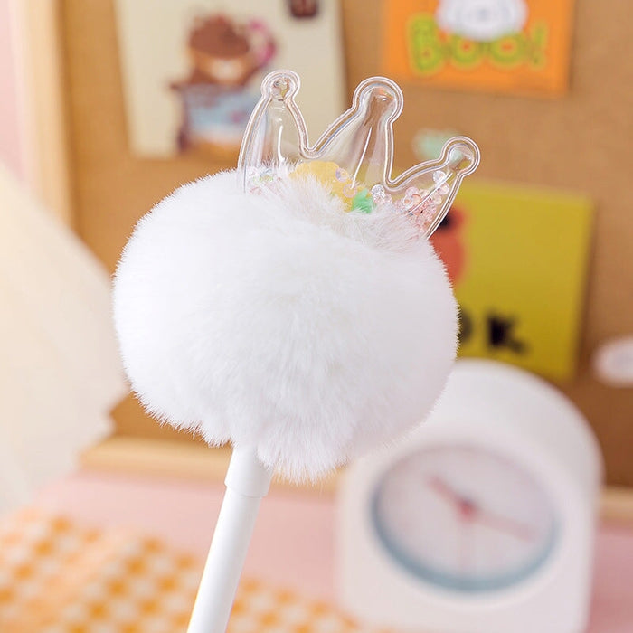 Wholesale hairball black neutral pen science JDC-BP-Yizhou002 Ballpoint Pen 义周 White 0.5mm Wholesale Jewelry JoyasDeChina Joyas De China