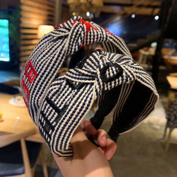 Bulk Jewelry Wholesale hairband five-pointed star striped ribbon knot JDC-HD-sj032 Wholesale factory from China YIWU China