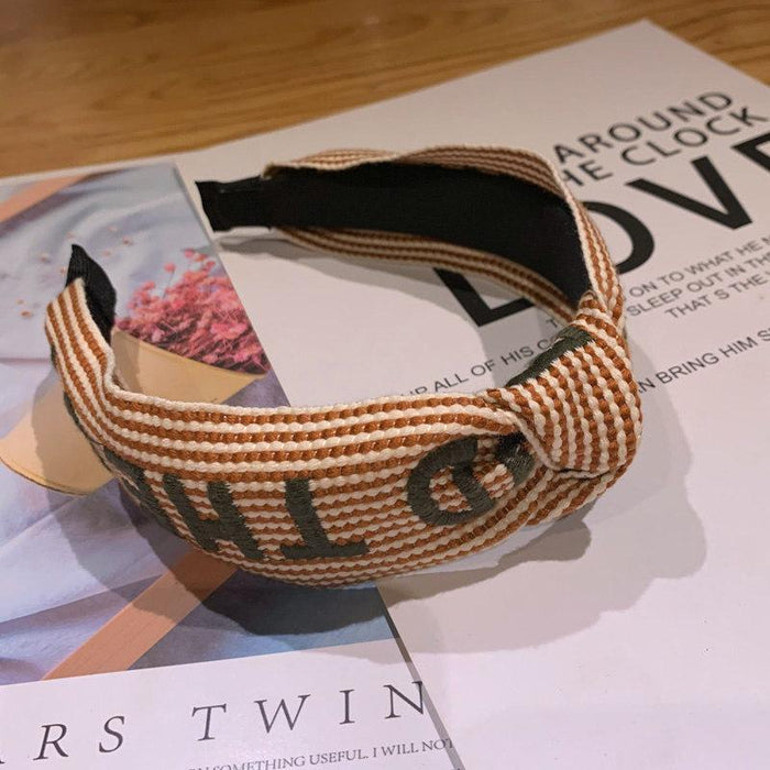 Bulk Jewelry Wholesale hairband five-pointed star striped ribbon knot JDC-HD-sj032 Wholesale factory from China YIWU China