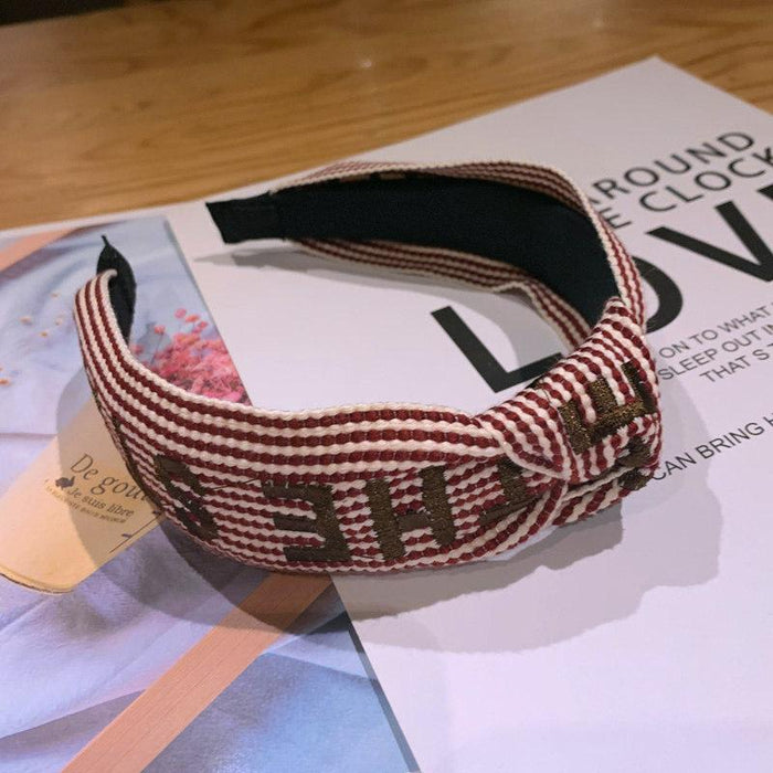 Bulk Jewelry Wholesale hairband five-pointed star striped ribbon knot JDC-HD-sj032 Wholesale factory from China YIWU China