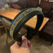 Bulk Jewelry Wholesale hairband PU leather inlaid color Stone female JDC-HD-sj034 Wholesale factory from China YIWU China