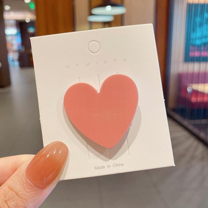 Bulk Jewelry Wholesale hairpin solid color love hairpin JDC-HS-i147 Wholesale factory from China YIWU China