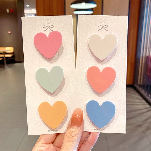 Bulk Jewelry Wholesale hairpin solid color love hairpin JDC-HS-i147 Wholesale factory from China YIWU China