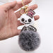 Wholesale Halloween Leather Skull Imitation Hair Hair Ball Keychain JDC-KC-Zuge030 Keychains 祖格 Wholesale Jewelry JoyasDeChina Joyas De China