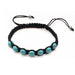 Wholesale Hand Braided Turquoise 8mm Beaded Bracelet JDC-BT-JiuJ015 Bracelet 九江 black Wholesale Jewelry JoyasDeChina Joyas De China