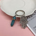 Wholesale Hand of Fatima Zinc Alloy Hexagon Pillar Crystal Couple Keychain JDC-KC-ShuoYu001 Keychains 硕屿 green Wholesale Jewelry JoyasDeChina Joyas De China