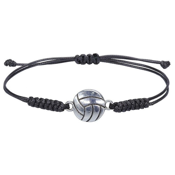 Wholesale Hand Woven Baseball Soccer Basketball Volleyball Alloy Bracelet JDC-BT-Yiye014 Bracelet 益烨 4 Volleyball Wholesale Jewelry JoyasDeChina Joyas De China