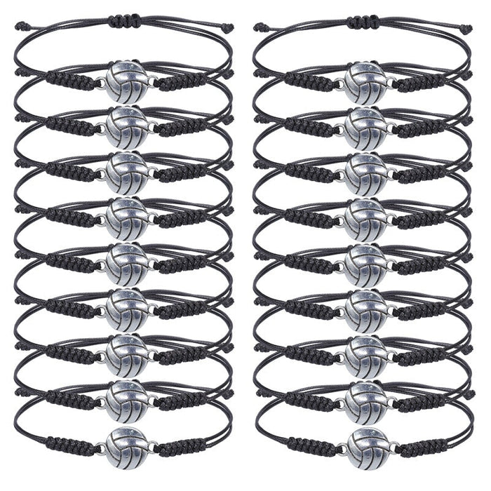 Wholesale Hand Woven Baseball Soccer Basketball Volleyball Alloy Bracelet JDC-BT-Yiye014 Bracelet 益烨 Wholesale Jewelry JoyasDeChina Joyas De China