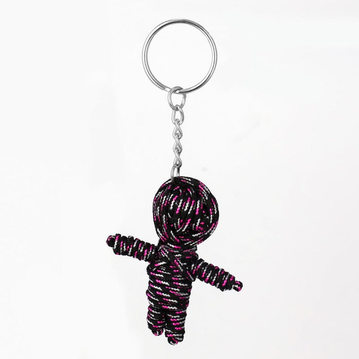 Wholesale hand woven rope small mummy keychain MOQ≥10 JDC-KC-yongz003 Keychains 永泽 Wholesale Jewelry JoyasDeChina Joyas De China