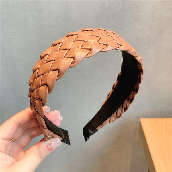 Bulk Jewelry Wholesale Handmade leather braided headband JDC-HD-h006 Wholesale factory from China YIWU China