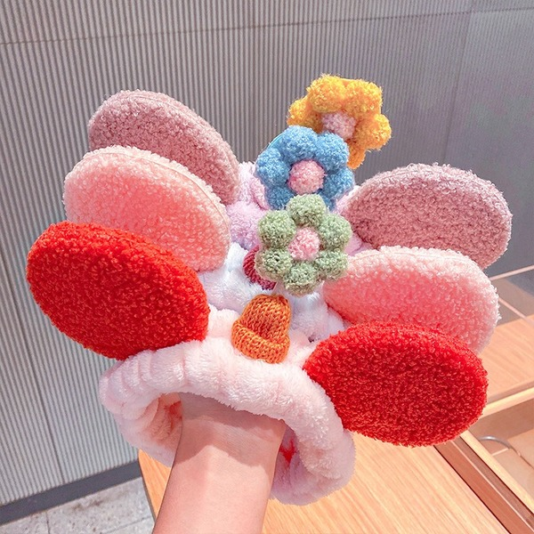 Bulk Jewelry Wholesale  Headband big ears small flower plush JDC-HD-i036 Wholesale factory from China YIWU China