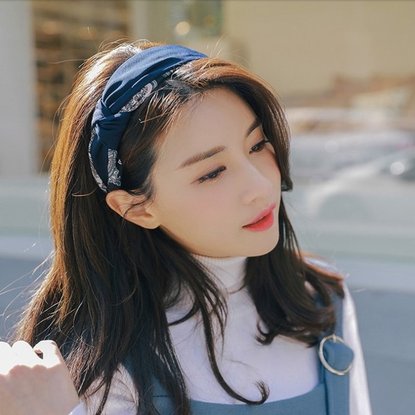 Bulk Jewelry Wholesale Headband BLUE Cloth JDC-HD-O094 Wholesale factory from China YIWU China