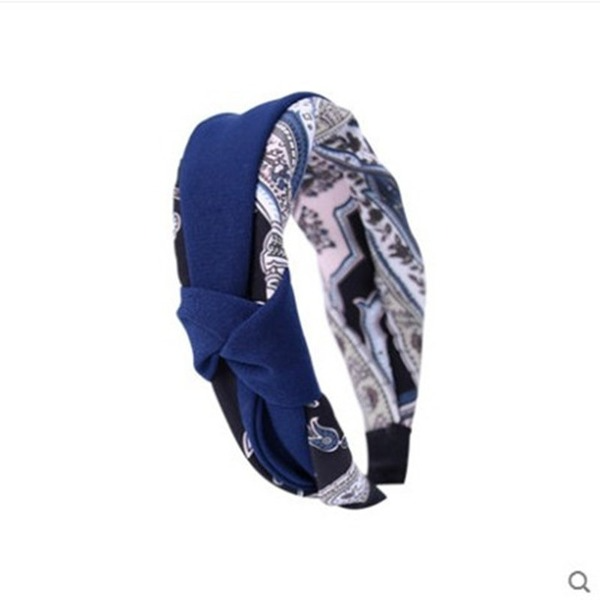 Bulk Jewelry Wholesale Headband BLUE Cloth JDC-HD-O094 Wholesale factory from China YIWU China