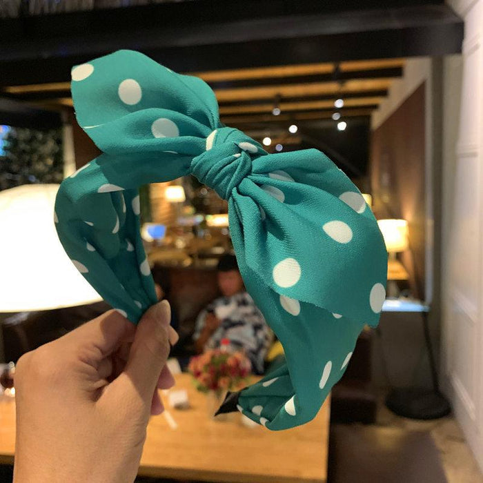 Bulk Jewelry Wholesale Headband bow simple wave point JDC-HD-sj071 Wholesale factory from China YIWU China