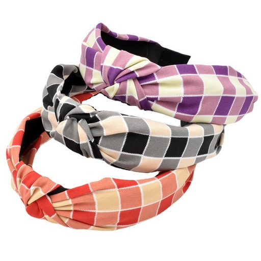Bulk Jewelry Wholesale Headband Classic colored rainbow plaid JDC-HD-n075 Wholesale factory from China YIWU China