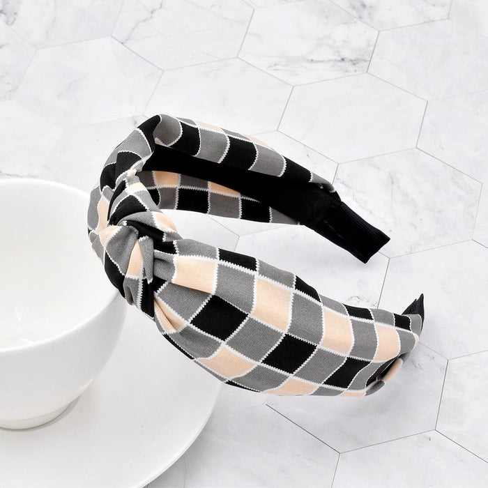 Bulk Jewelry Wholesale Headband Classic colored rainbow plaid JDC-HD-n075 Wholesale factory from China YIWU China