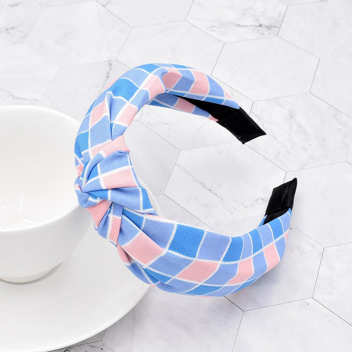 Bulk Jewelry Wholesale Headband Classic colored rainbow plaid JDC-HD-n075 Wholesale factory from China YIWU China