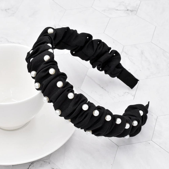 Bulk Jewelry Wholesale Headband  color Bubble double rows of pearls JDC-HD-n056 Wholesale factory from China YIWU China