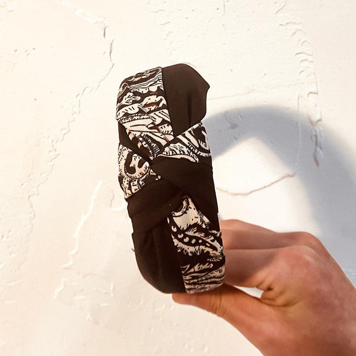 Bulk Jewelry Wholesale Headband  color Cloth retro abstract pattern JDC-HD-n143 Wholesale factory from China YIWU China