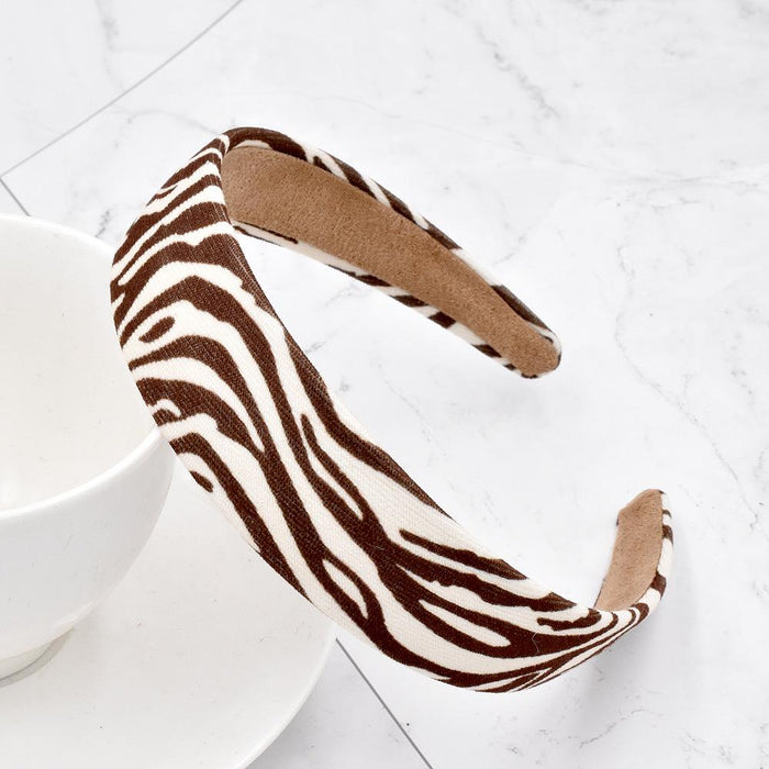 Bulk Jewelry Wholesale Headband  color Cloth Zebra pattern JDC-HD-n158 Wholesale factory from China YIWU China