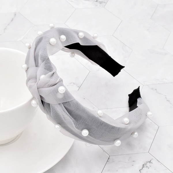 Bulk Jewelry Wholesale Headband  color fabric knotted Pearl JDC-HD-n062 Wholesale factory from China YIWU China