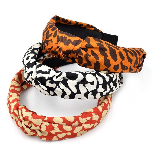 Bulk Jewelry Wholesale Headband  color fabric Leopard cross knot JDC-HD-n137 Wholesale factory from China YIWU China