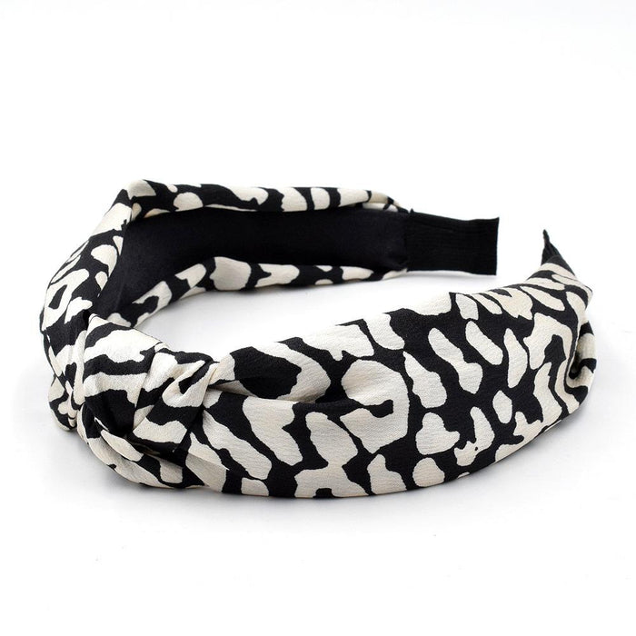 Bulk Jewelry Wholesale Headband  color fabric Leopard cross knot JDC-HD-n137 Wholesale factory from China YIWU China