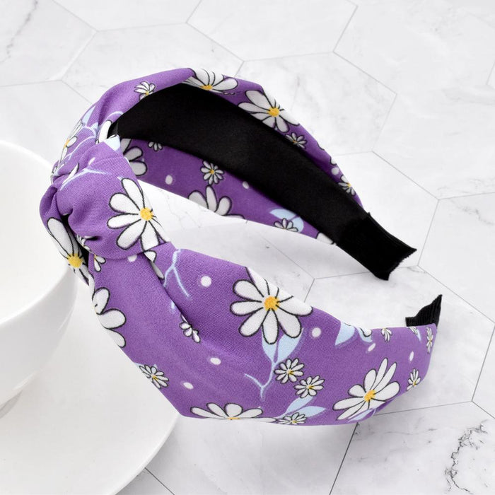 Bulk Jewelry Wholesale Headband  color fabric Little daisies knotted flowers JDC-HD-n124 Wholesale factory from China YIWU China