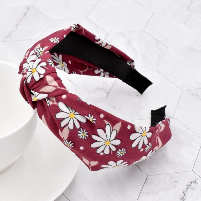 Bulk Jewelry Wholesale Headband  color fabric Little daisies knotted flowers JDC-HD-n124 Wholesale factory from China YIWU China