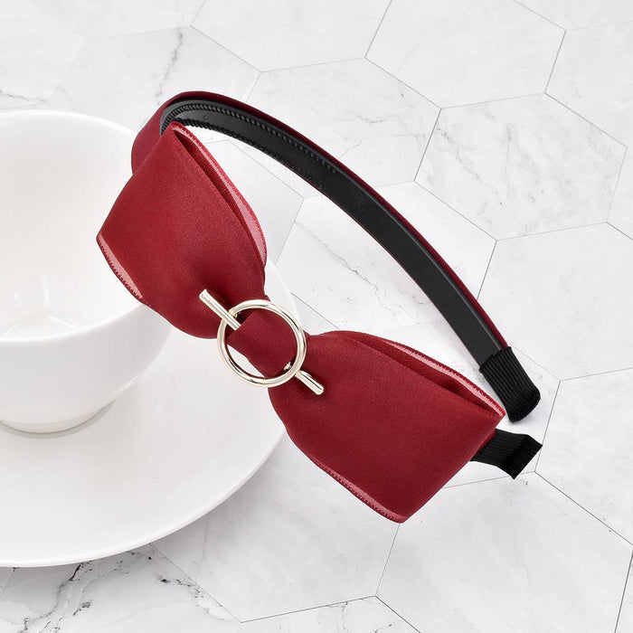Bulk Jewelry Wholesale Headband  color fabric Mesh bow  metal buckle JDC-HD-n136 Wholesale factory from China YIWU China
