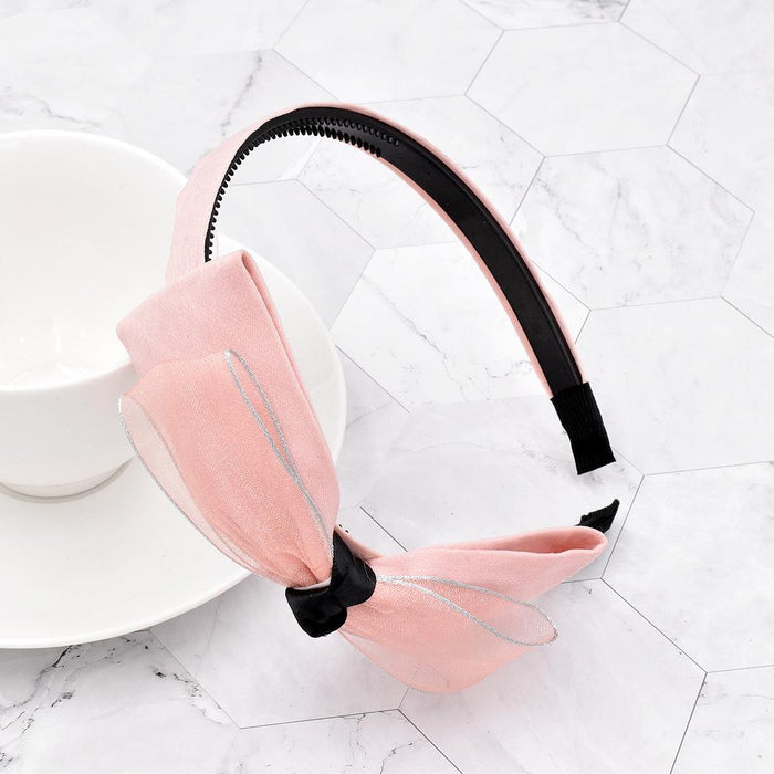 Bulk Jewelry Wholesale Headband  color fabric Mesh bow  metal buckle JDC-HD-n136 Wholesale factory from China YIWU China