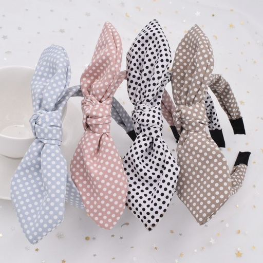Bulk Jewelry Wholesale Headband  color fabric polka dot JDC-HD-n128 Wholesale factory from China YIWU China